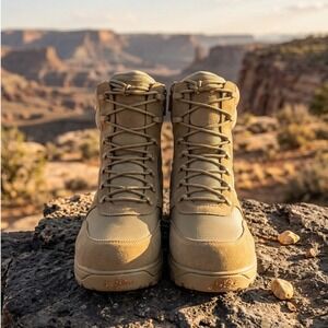 Dunham 8000 Works 8" Mens Boot Size 13 D Tactical Light Natural Waterproof Zip
